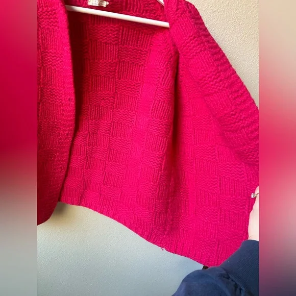 VTG Pink Knit 100% Wool Dayton’s Cardigan (Size:M) - Picture 7 of 13